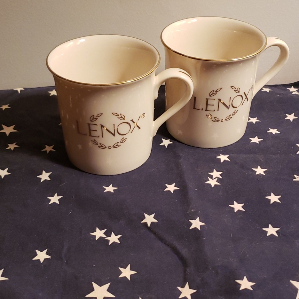 Lenox gold rimmed coffee cups - Picture 2 of 3
